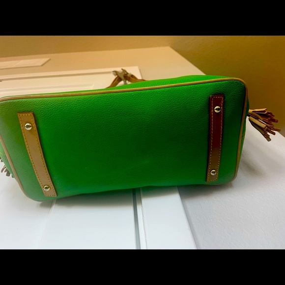 Dooney & Bourke Green Leather Travel Tote - Picture 7 of 10
